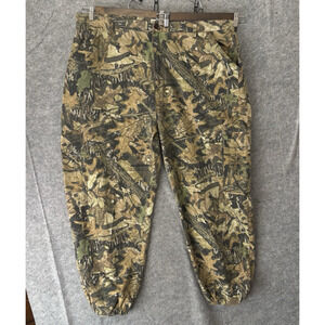 Vintage Jerzees Jogger Pants Mens 3X Camo Mossy Oak Pockets Y2K Hunting Outdoor